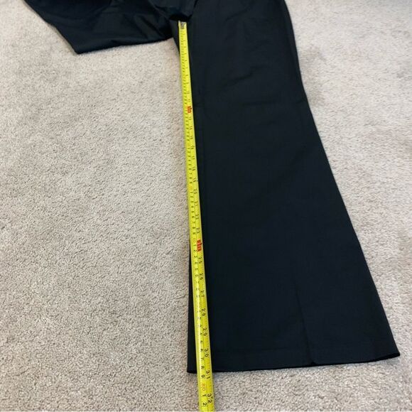 Jacob black satin effect rhinestone trim waist dress pants trousers Sz9/10 - Picture 8 of 10